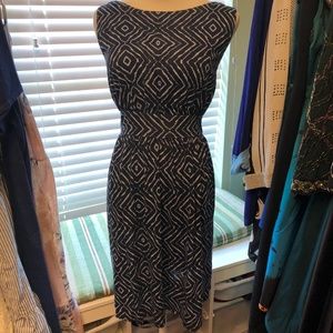 Blue Mayan Print Dress